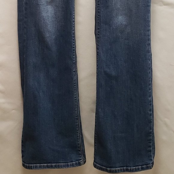 WHBM Baroque Embroidered Boot Cut Jeans Size 6 R WHITE HOUSE BLACK MARKET - Picture 8 of 16